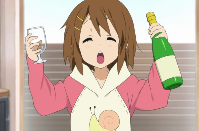celebrating anime person